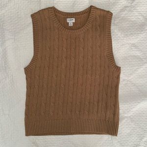 J. Crew Factory Cable Knit Vest